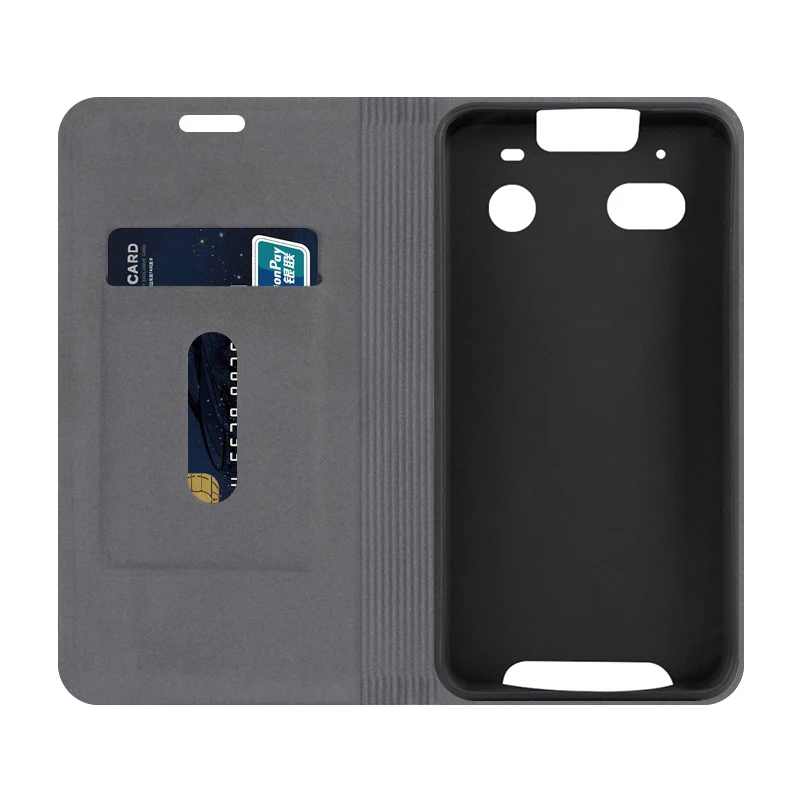 Зернистая искусственная кожа под дерево для детей Fion 2 901SI флип-чехол Чехол ズズズ2