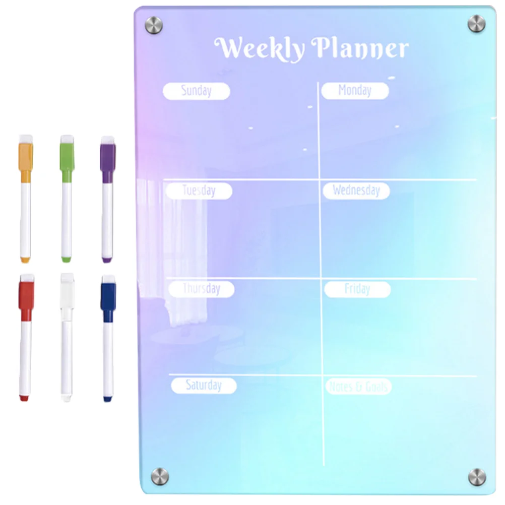 

Refrigerator Message Board Magnetic Schedule Acrylic Boards Dry Erase