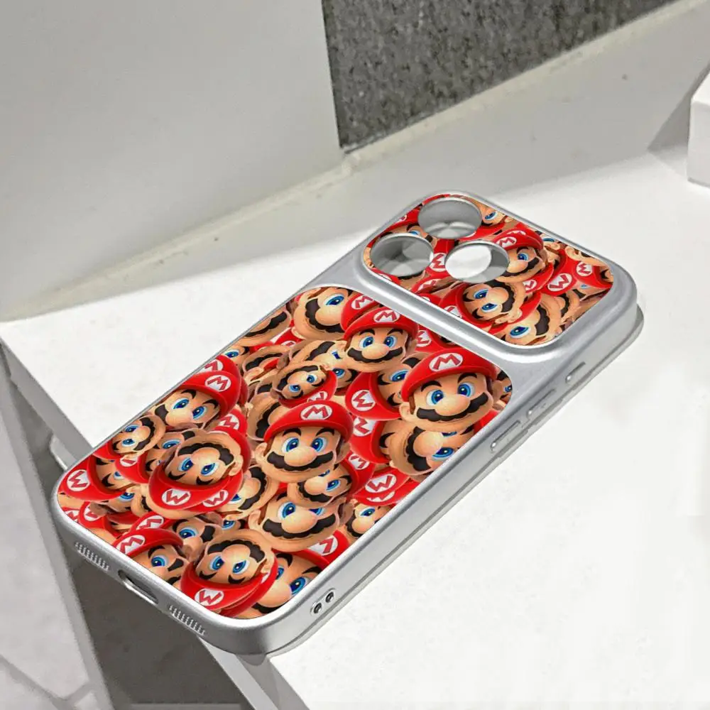 Фото Прозрачный силиконовый чехол Super M-Marios Bros с гальваническим покрытием для iPhone 17 Air, 16 E, 15, 14 Plus, 13, 12 Mini, 11 Pro Max №2