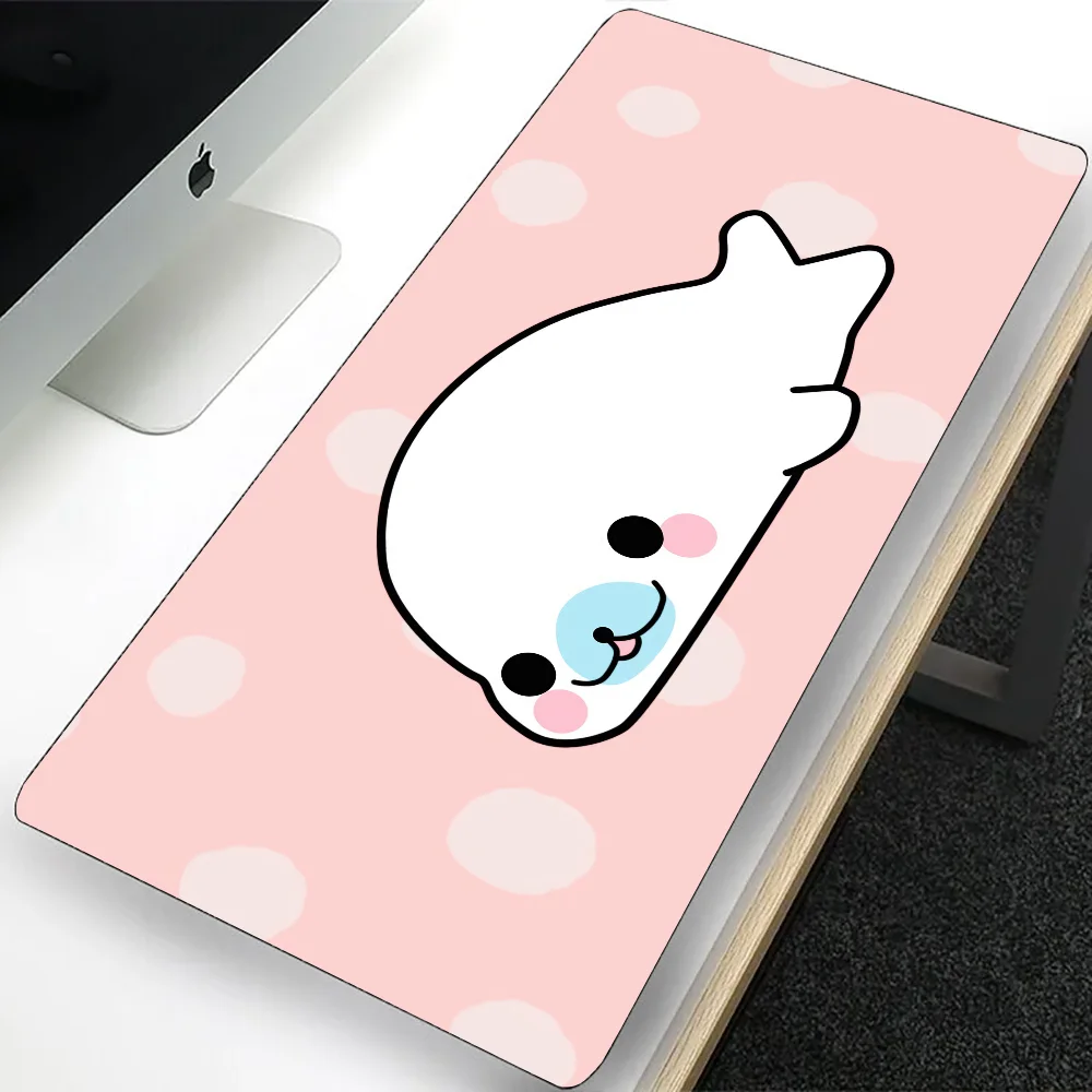 Милый большой игровой коврик для мыши Mamegoma компьютерный ПК геймер ноутбука