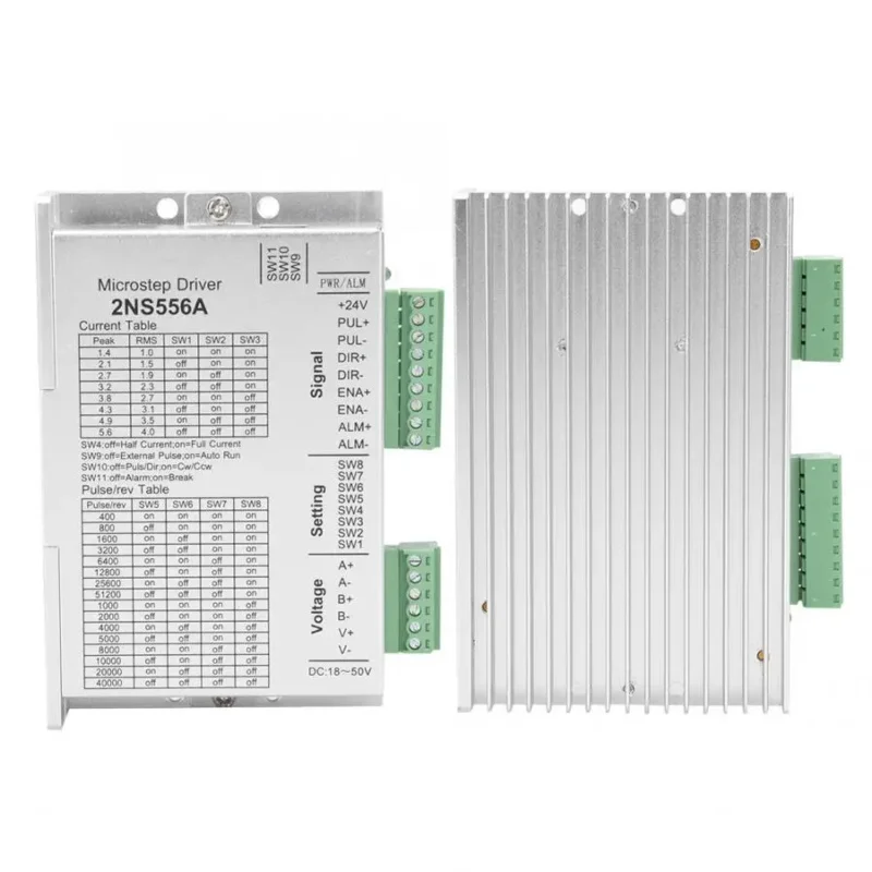 2NS556A Stepper Motor Driver 2 Phase 32-Bits Industrial Automation Digital Signal Processing NEMA23 57 Controller