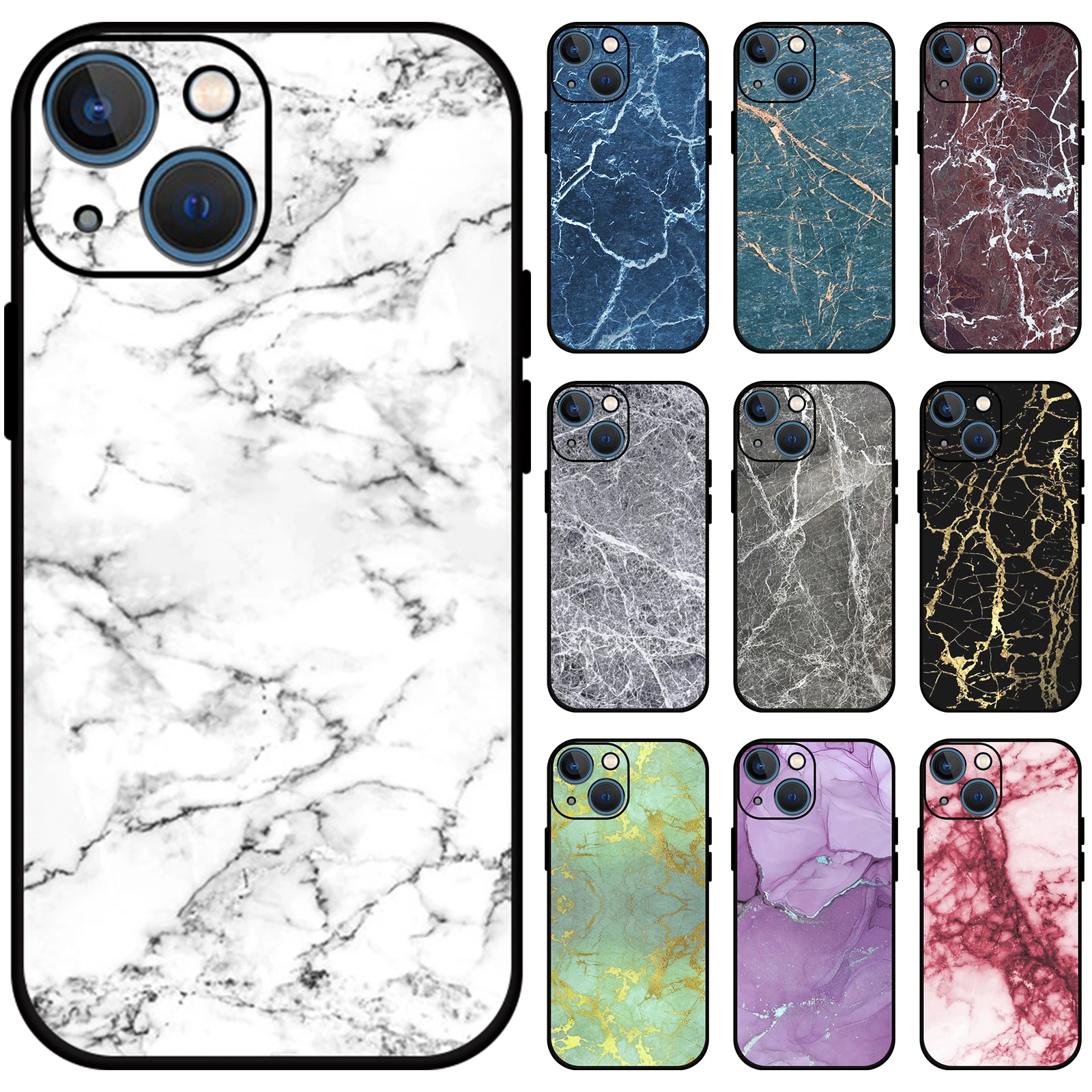 Силиконовый чехол JURCHEN для Apple iPhone XS 14 Pro Max 8 7 6 6S Plus XR X модный тонкий с текстурой