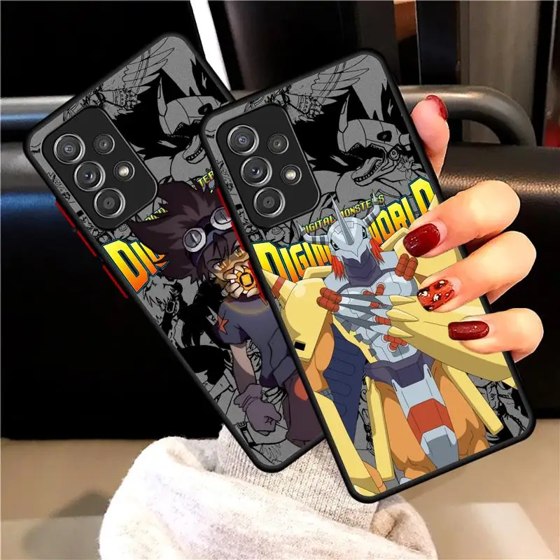 phone cases for Samsung Galaxy A24 case A33 A52s A12 5G A35 A53 A32 A13 A14 A15 Luxury Cover fundas Monster Adventure Wargreymon