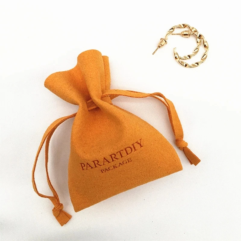 50 custom jewelry packaging pouch custom logo chic small wedding favor bags microfiber ring pouch embossing logo free shipping