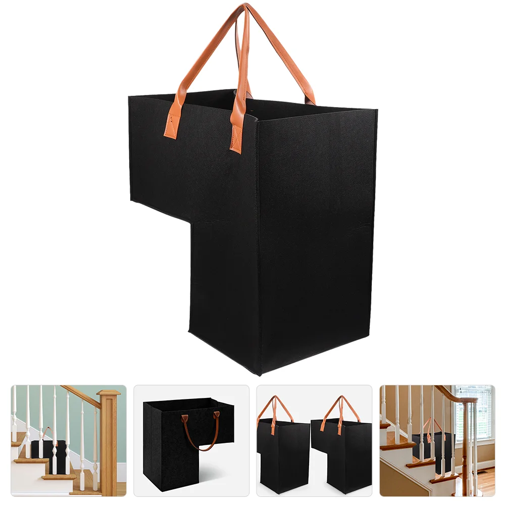 

Storage Rack Household Laundry Basket Foldable Hamper Large Utility Tote Clothes Organizer L-shaped Stair