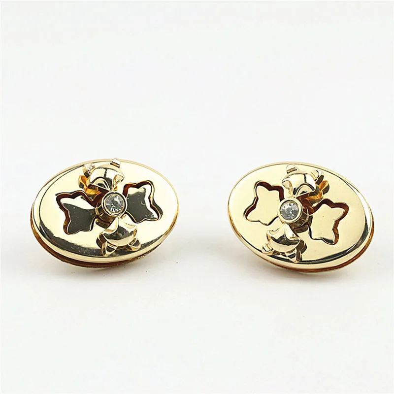 10pcs 40x30mm Egg-shaped Oval Screw Lock Buckles DIY Handbag Clutch Bag Wallet Lock Clasp Hardware Leather Accessories