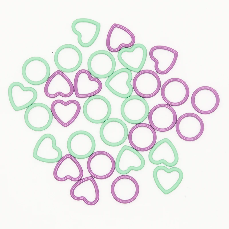 

30 шт., металлические треугольные маркеры для вязания крючком