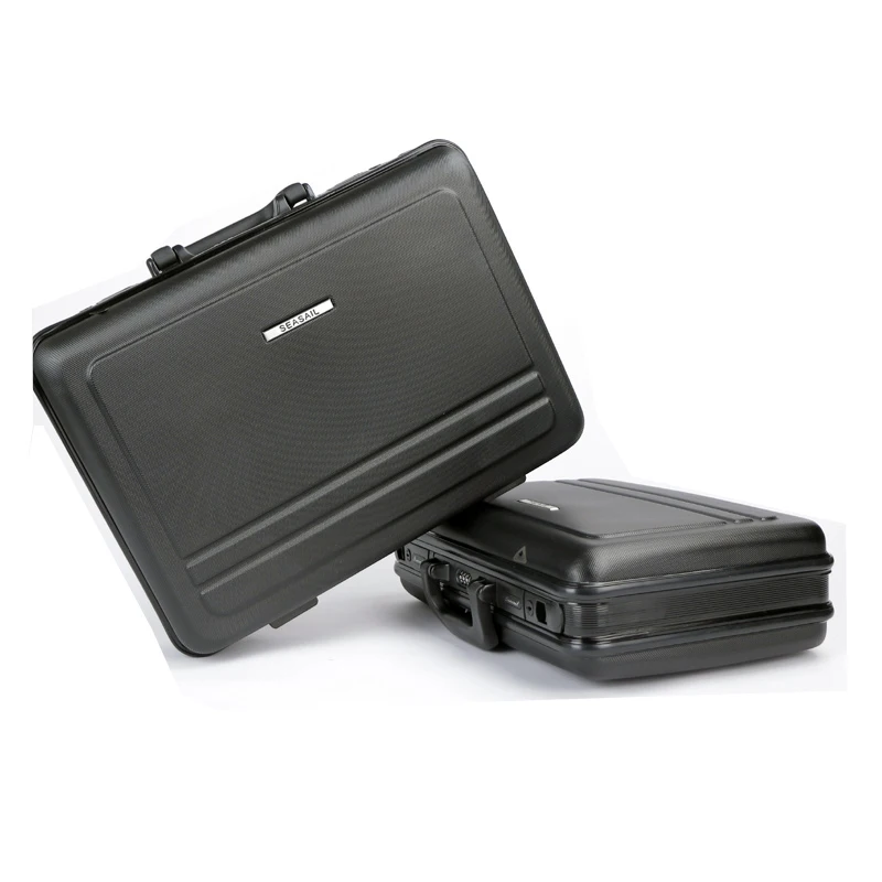 ABS Portable Password Box Book Business Briefcase Storage Suitcase File Case Tool Instrument Boarding Travel Bag