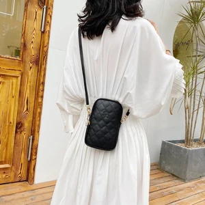 Brand Designer Small Crossbody Phone Bag Women's Design Pu Leather Female Shoulder Purses Ladies Clu