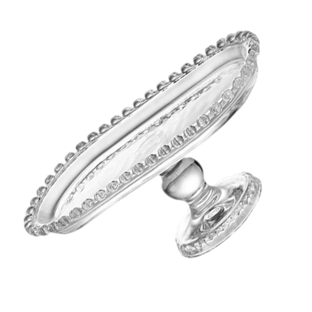 

Buffet Dessert Tray Wedding Cake Stand Fruits Snack Candy Crystal Glass Exquisite