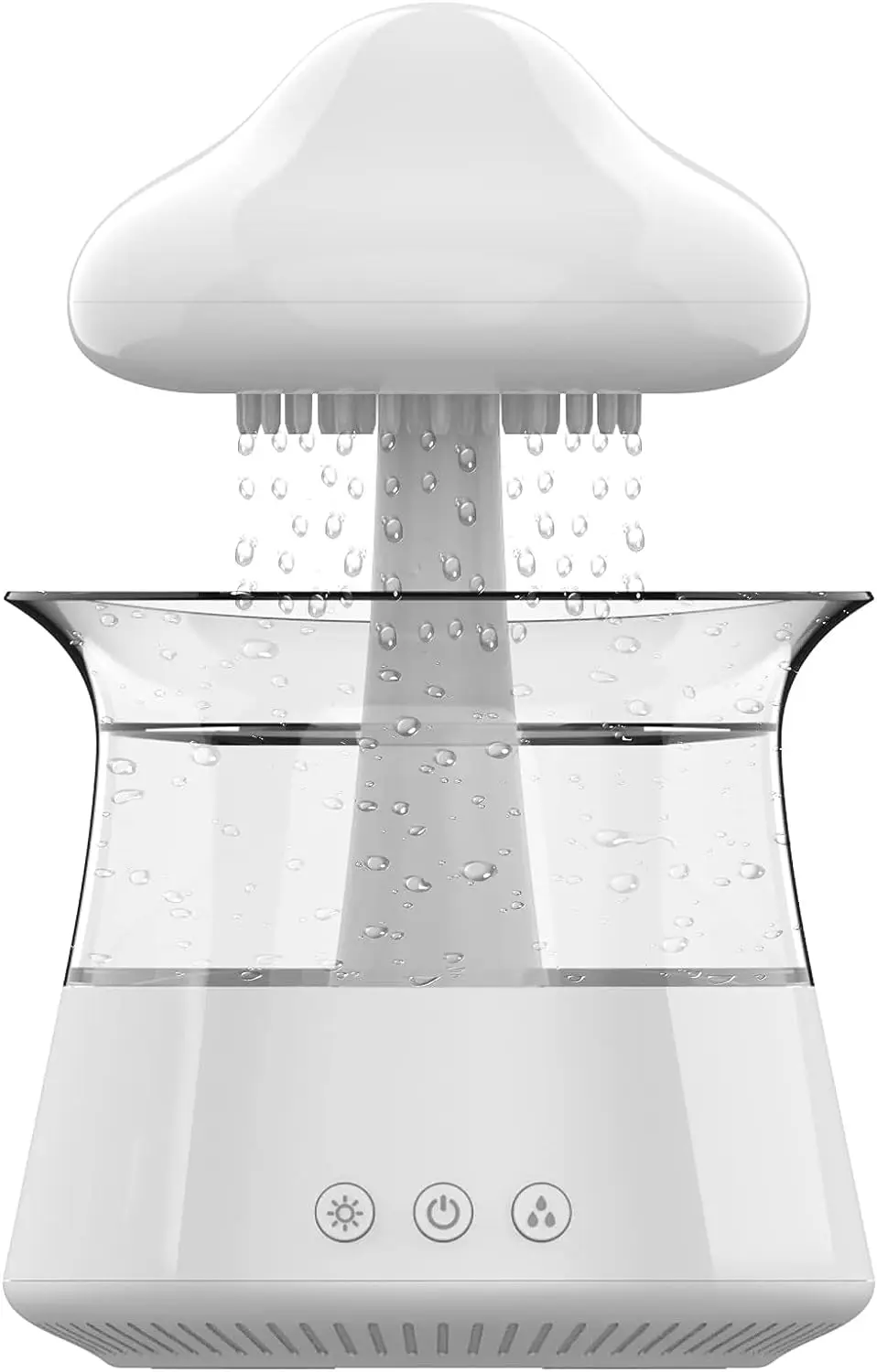 

Увлажнитель воздуха с эффектом дождя для спальни и большой комнаты-диффузор эфирного масла с 7 цветами светодиодный освещения-покрытие всего дома-Au