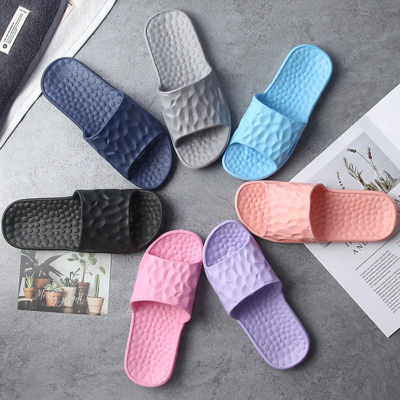 

Women Indoor Floor Flat Shoes Summer Non-slip Flip Flops Bathroom Home Slippers Female Slipper Comfortable Zapatillas De Hombre