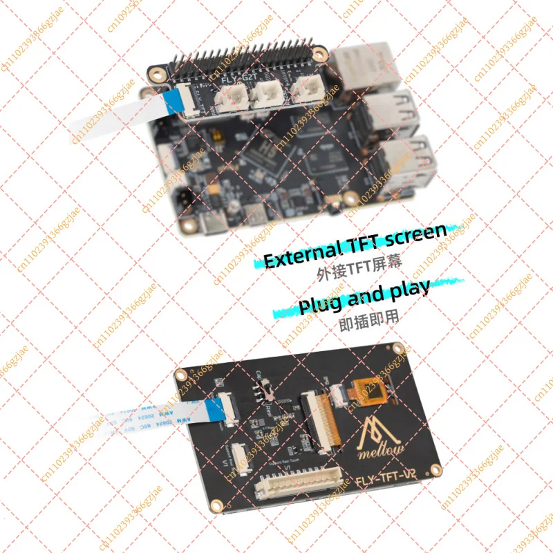Фото Подходит для цветного экрана Fly3D TFT V2, PI V2, Raspberry PI 3b/4b SPI, аксессуары для принтеров Klipper. №5