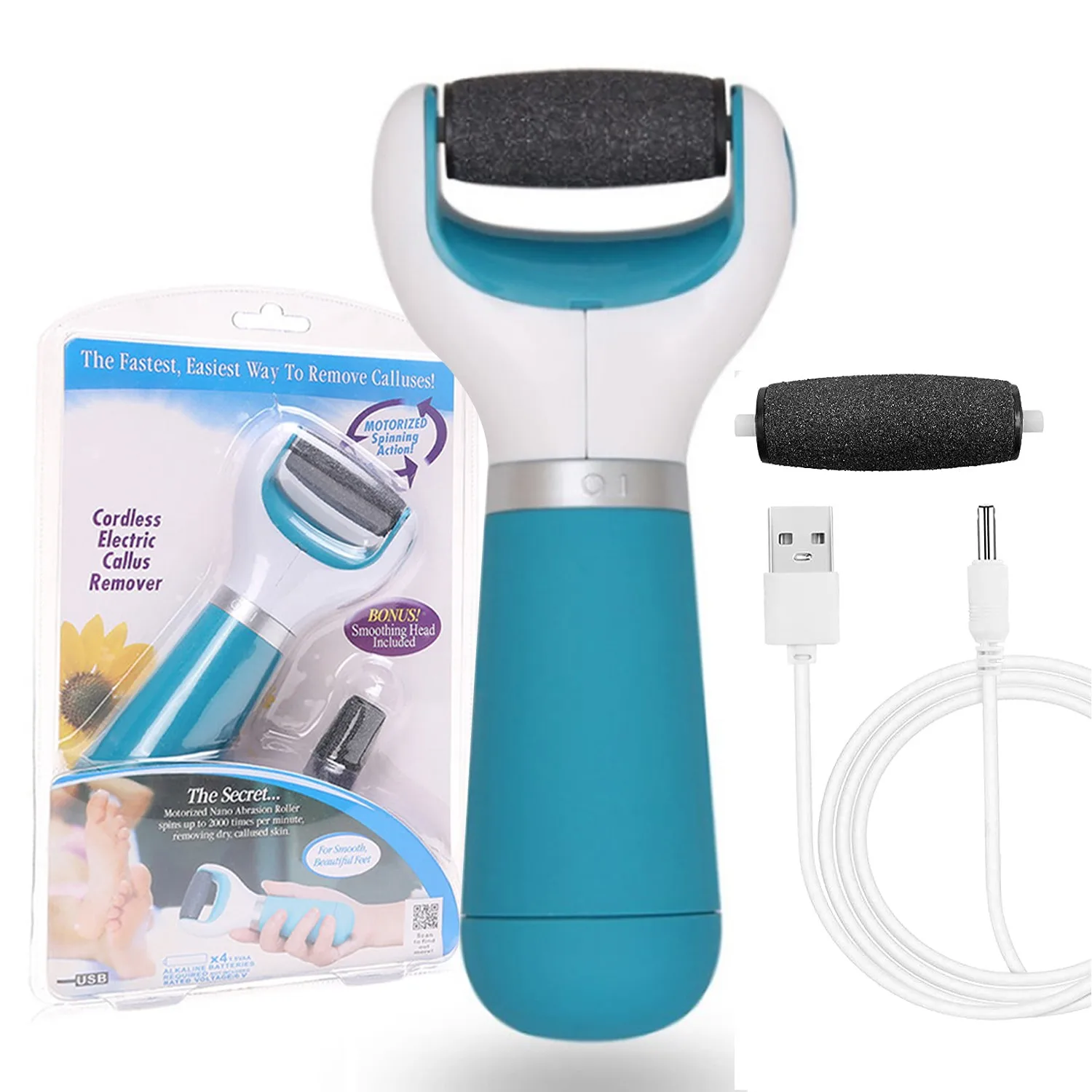 Foot Care Tool Electric Foot File Foot Callouses Dead Skin Remover Shaver Remove Dry Dead Hard Cracked Skin Safe and Painless