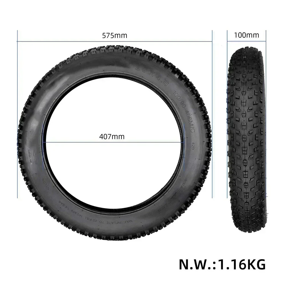 20x4 0/4 9 дюйма толстая большая шина для горного велосипеда комплект внутренних