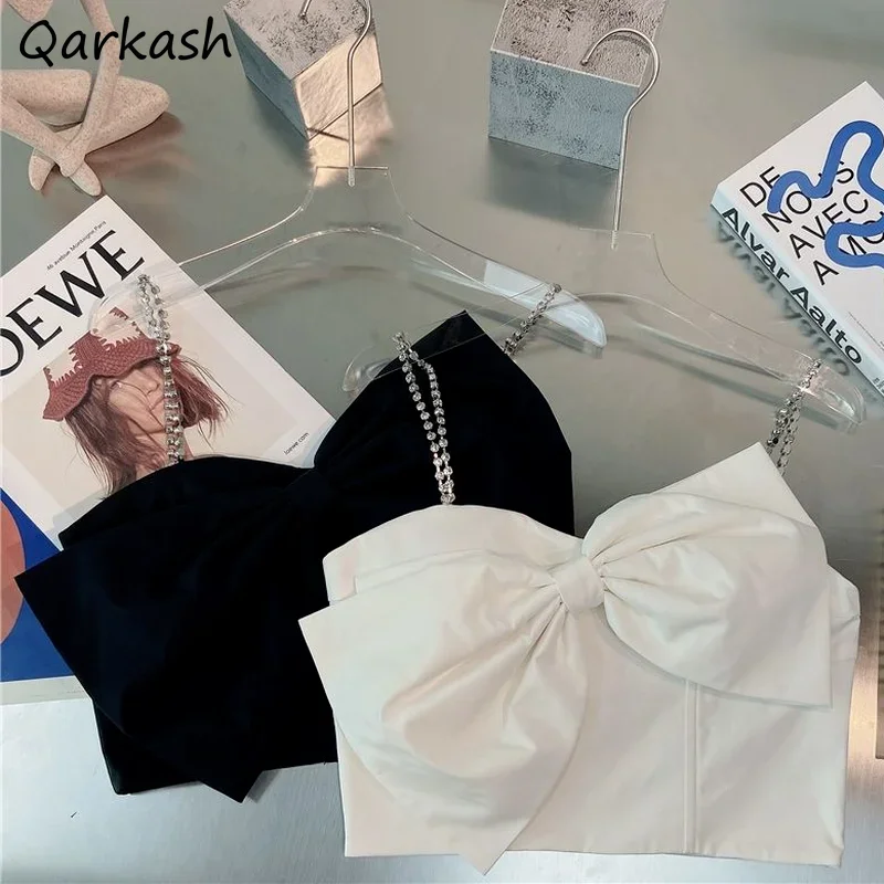 Бретели Для женщин Kawaii большой бант укороченный пикантная обувь на тонких