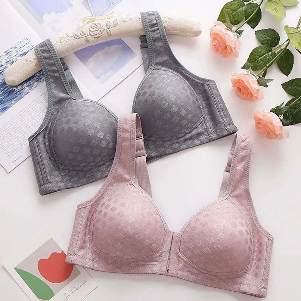 Регулируемый бюстгальтер для пожилых людей среднего возраста. Облегающий