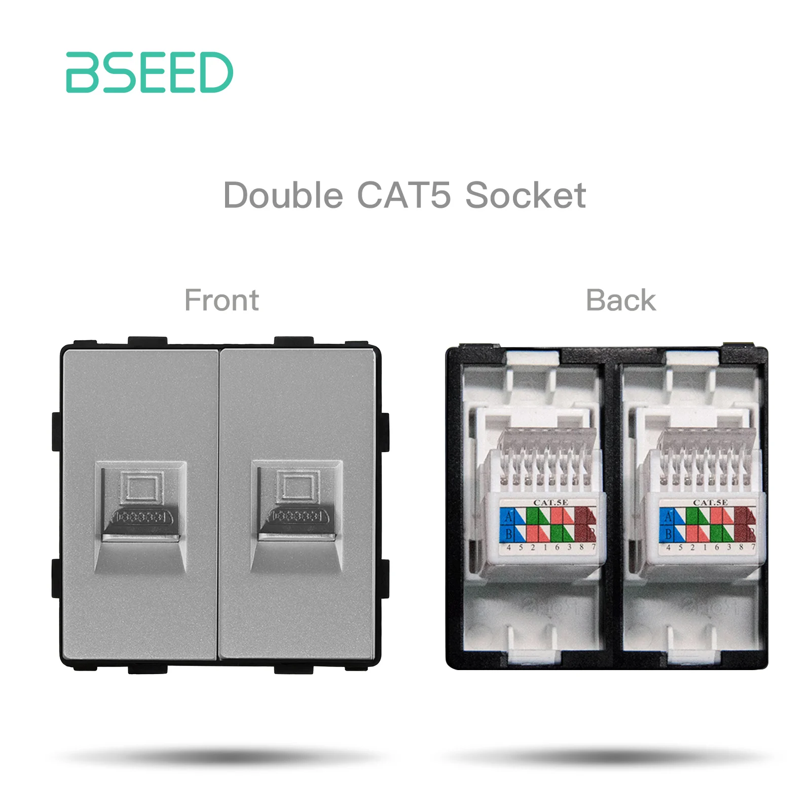 

BSEED Французская розетка с USB TV/ST/CAT6