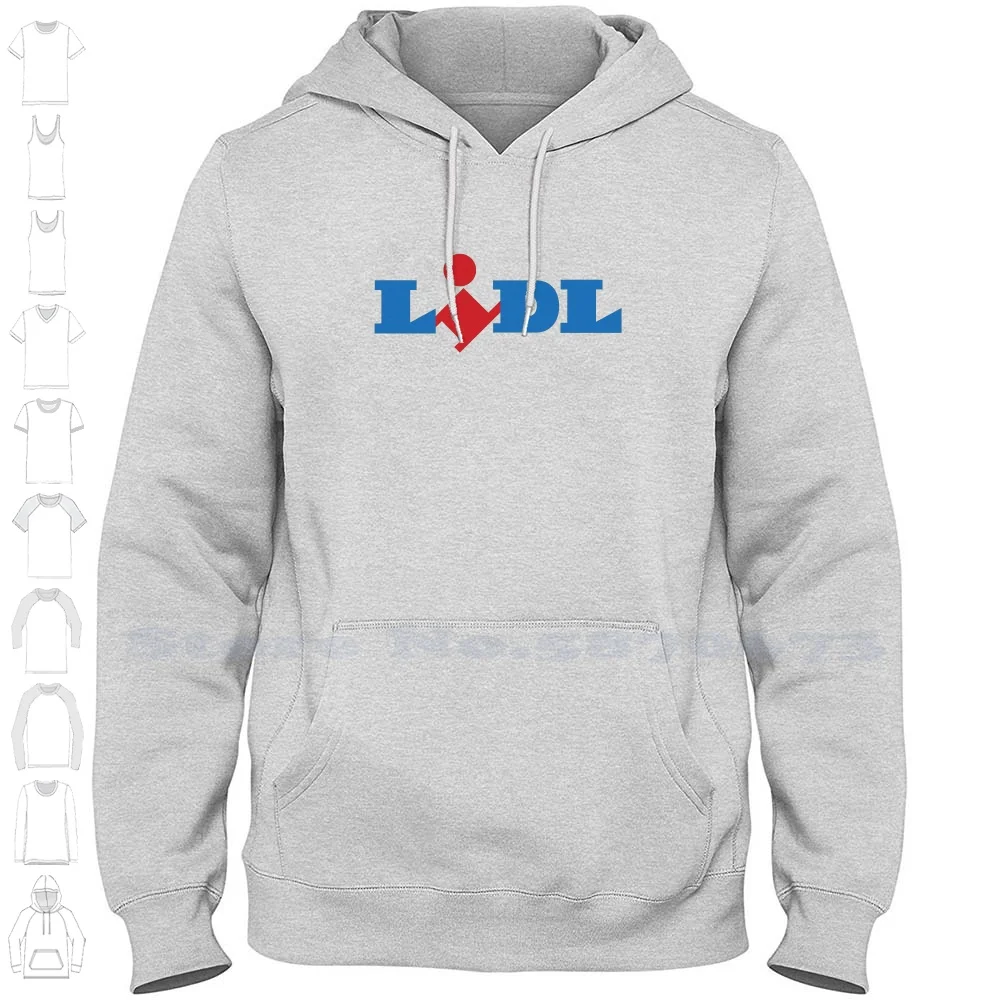 

Lidl Logo Unisex Clothing 2023 Sweatshirt Printed Brand Logo Graphic Hoodie