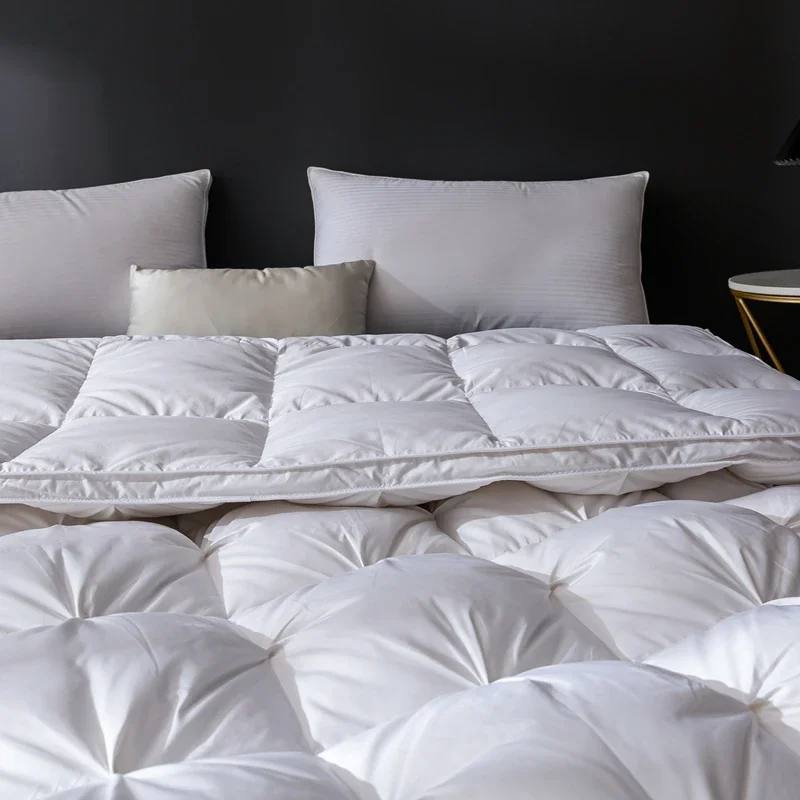Новинка 2024 длинноволокнистое хлопковое пуховое одеяло 120 95 зимнее из белого