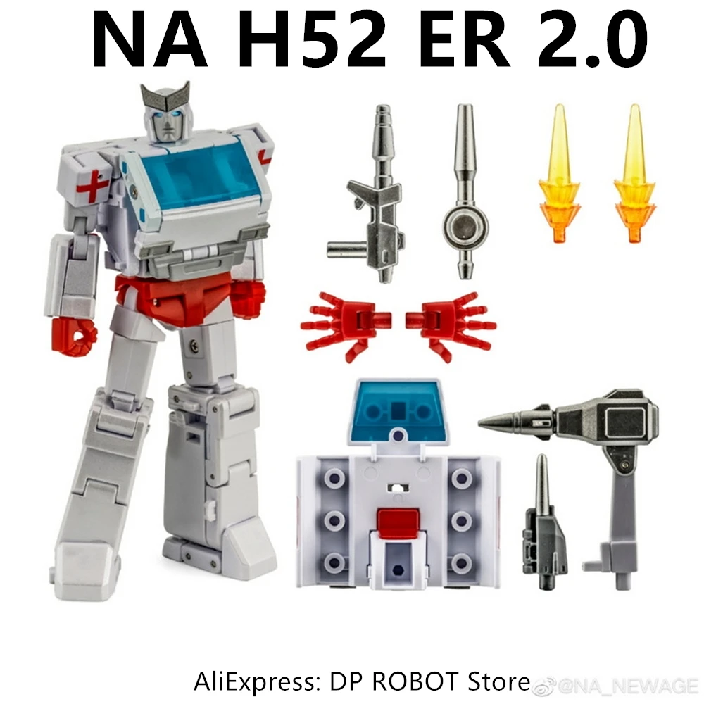 

【In Stock 】Transformation Newage NA H52 ER H52ER Ratchet 2.0 Ver G1 Small Scale Action Figure With Box