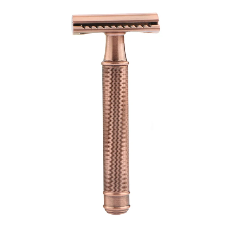 

1Pcs Rose Gold Shaving Double Edged Safety Razor Classic Metal Handle Blades Shaver Tools For Men