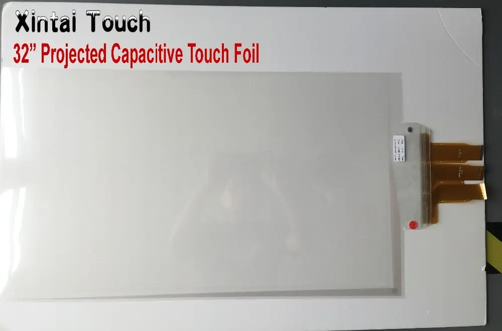 

Free Shipping! Xintai Touch 32 inch 20 real points interactive touch foil Film through glass window