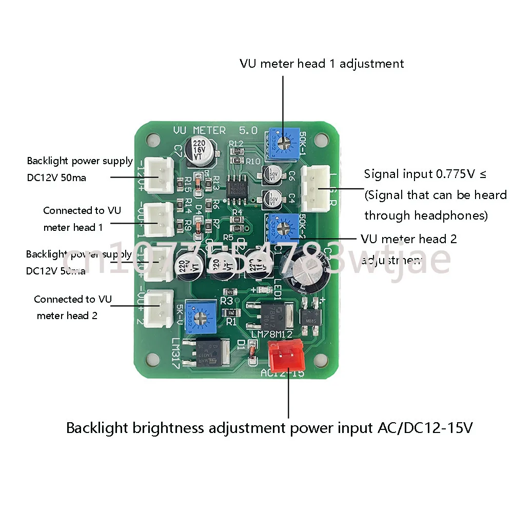 2 шт. головка измерителя svu передняя плата драйвера сцены усилитель измеритель