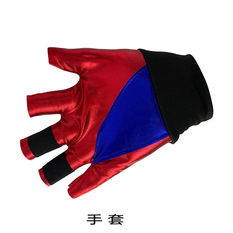 Girls Harley Squad Monster Shirt Quinn Costume Printed Jacket Pants Gloves Suicide Cosplay Halloween Parent-child