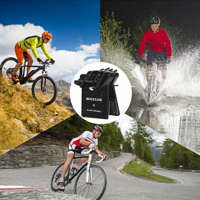 BUCKLOS керамические велосипедные тормозные колодки с рассеиванием тепла