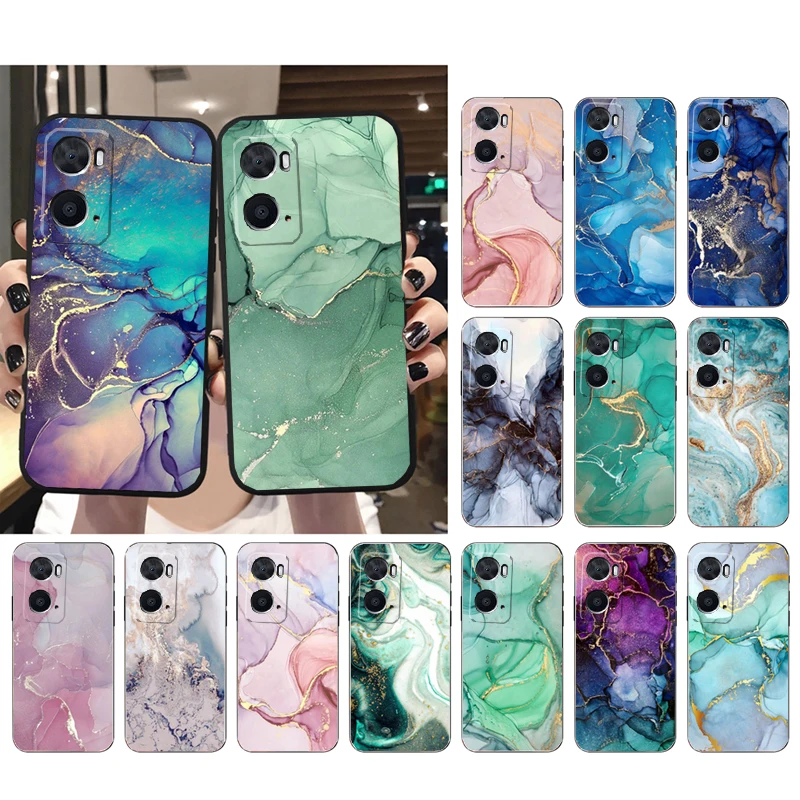

Phone Case for OPPO A96 A91 A54 A74 A94 A53S A15 A16 A17 Reno 2 2Z Reno 6 7 8 Marble Case