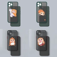 cute umaru chan phone case for iphone apple 12pro 13 11 pro max mini xs x xr 7 8 6 6s plus se 2020 matte translucent shell