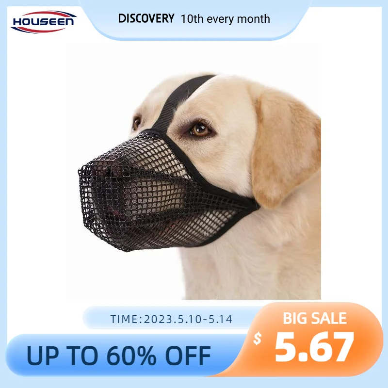 Pet Dog Muzzles Soft Adjustable Muzzle Dog Mouth Mask Breathable Muzzle For Anti Stop Barking Training Supplies Dog Mouth Guard