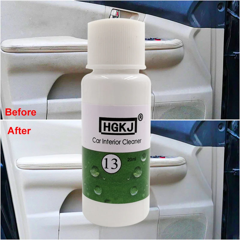 HGKJ 13 Auto Conditioner Refurbishing Spray Car Interior Liquid Leather Repair Seat Plastic Dry Cleaning 1:8 Dilute Foam Cleaner
