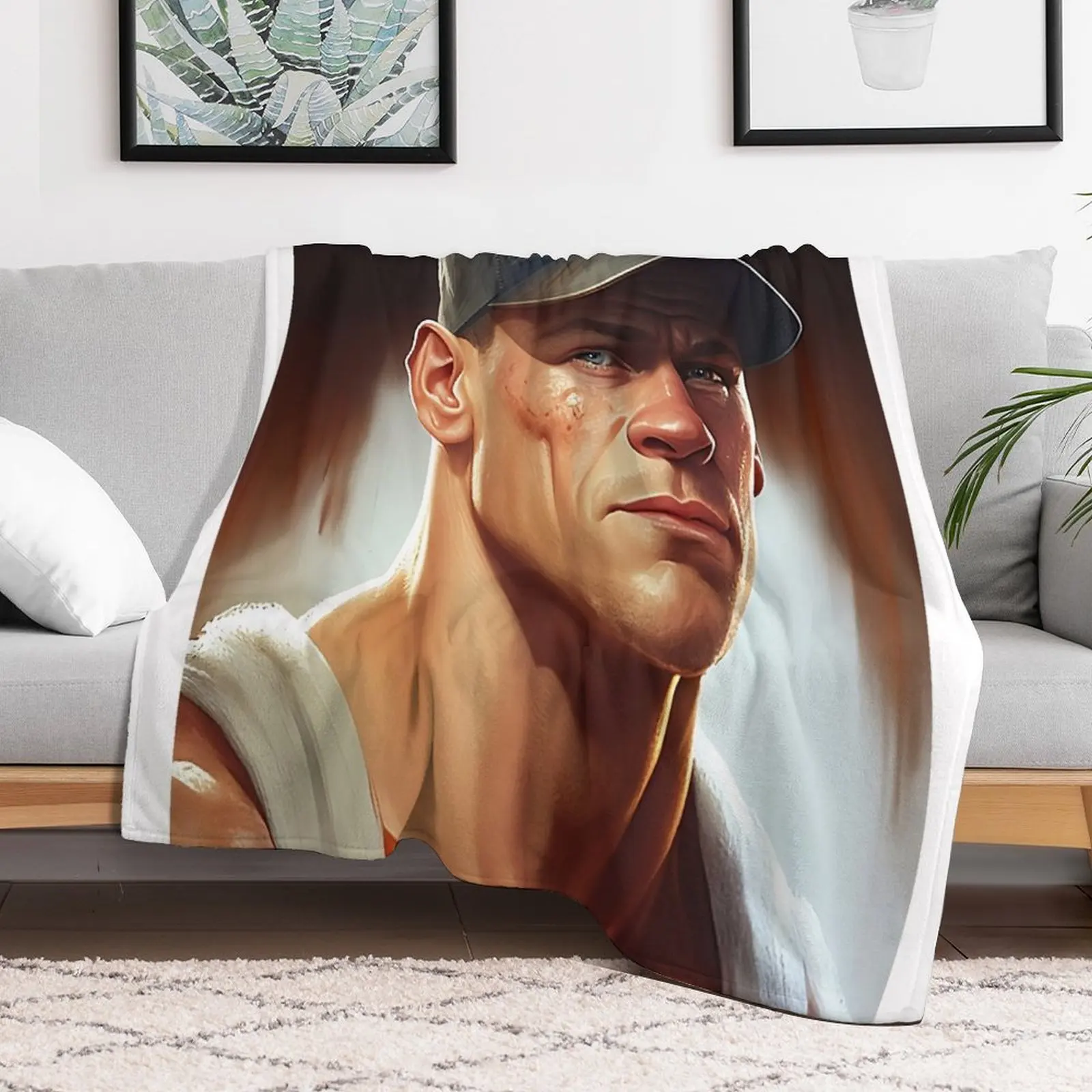 Джон Цена Мягкий плюшевый плед