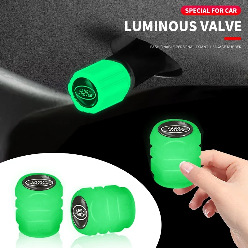 Автомобильная светящаяся крышка клапана для шин воздушного сопла Land Rover Range Discovery