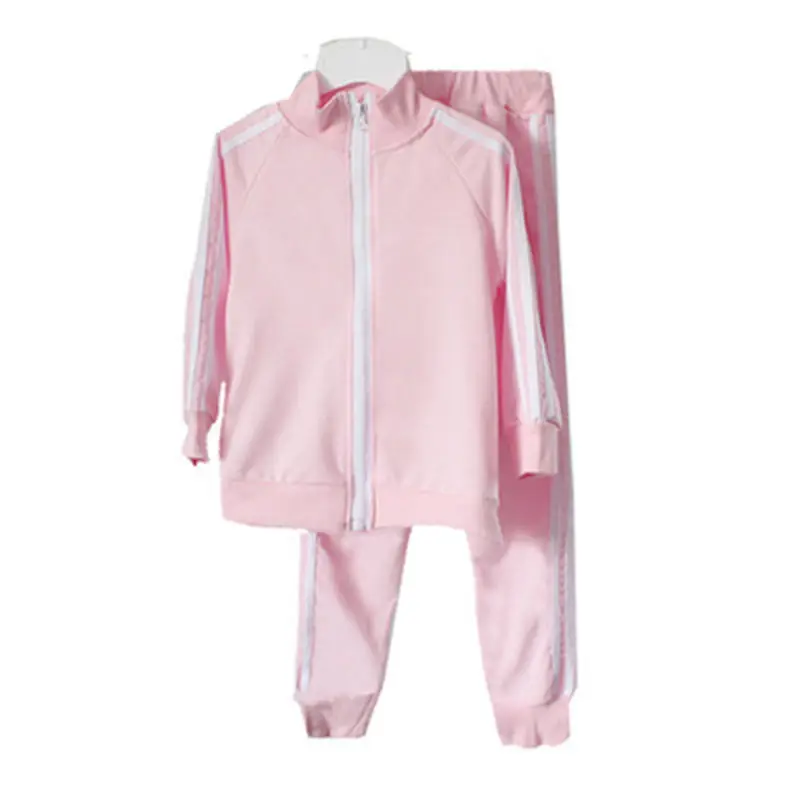 

Fashion Girl Clothes 2pcs Tracksuit for Children Girl Clothing Children Clothing Girl Sets O-neck Sportswear Baby Clothes Pink