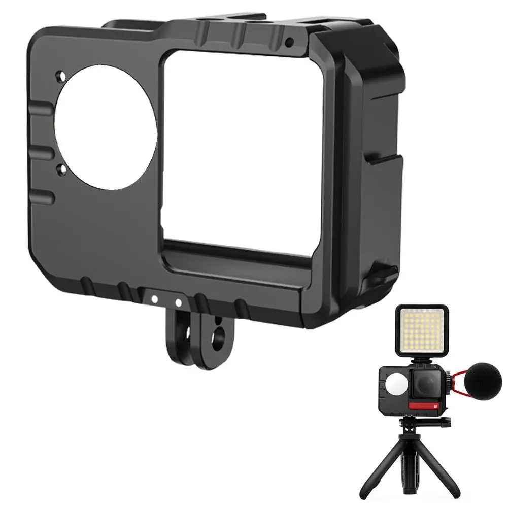 

1 Pcs Metal Cage Protective Case Protector Frame Mounting Bracket Accessories Compatible For Insta360 One Rs Action Camera