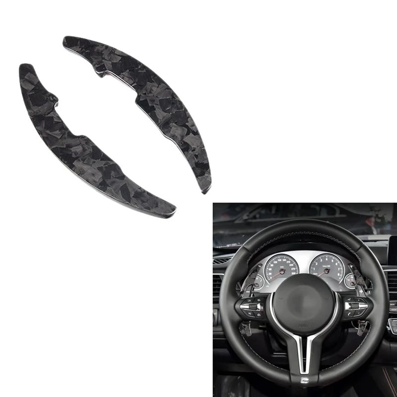

Car Carbon Forged Styling Steering Wheel Paddle Shifter Extension Shift Fit for-BMW M Series M2 M3 M4 M5 M6 x 5M X6M