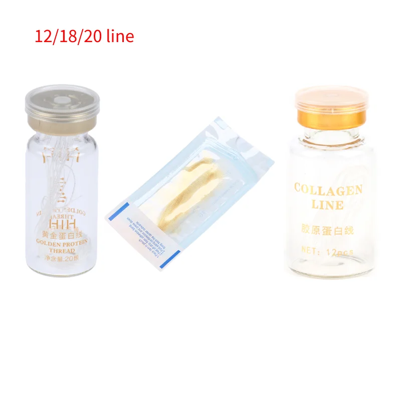 

12/18/20 Line Protein Line Hydrolyzed Collagen Face Serum Lines Golden Protein Thread Anti-Wrinkle Firming Fine