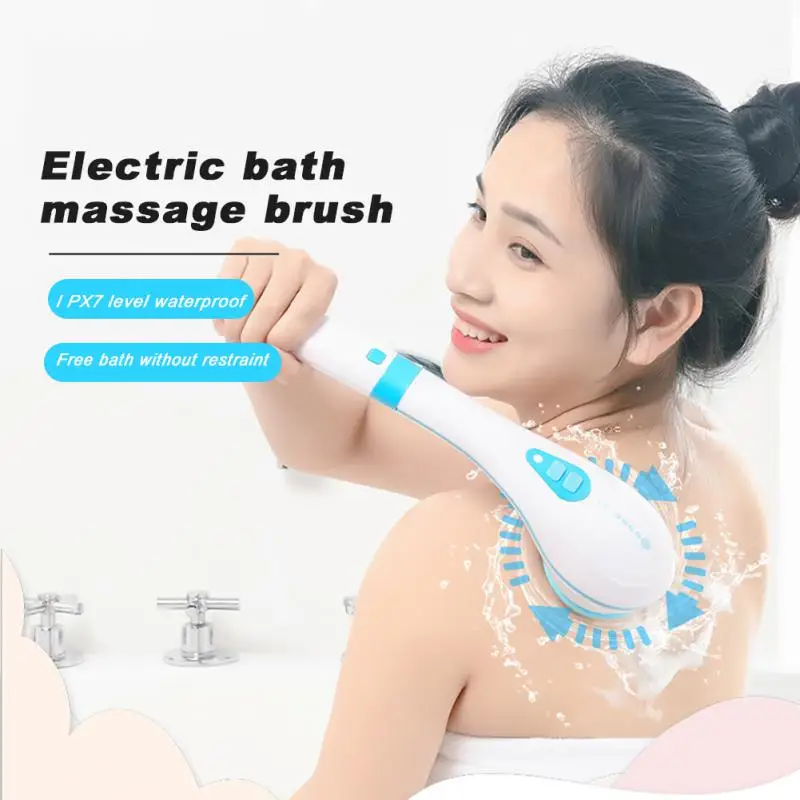 

Electric Bath Scrubbing Brush Scrub Multifunctional Your Feet Clean Face Rub Your Back Bathe Massage The Brush Bathroom Tools