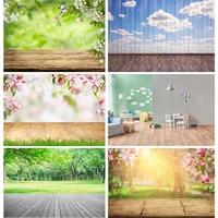 vinyl custom photography backdrops props flower wooden floor landscape photo studio background 22326 hmb 08