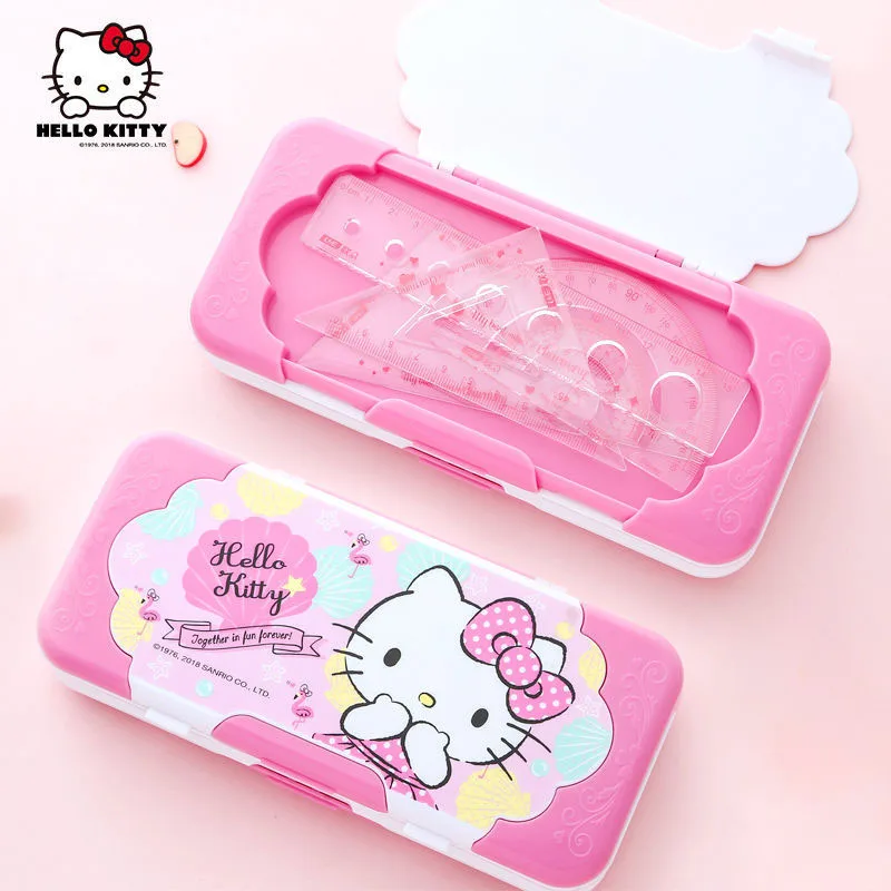 

HelloKittys Pencil Case Kawaii Sanrio Cartoon Cute Creative Multi-Functional Stationery Case Pencil Case Gift for Kids