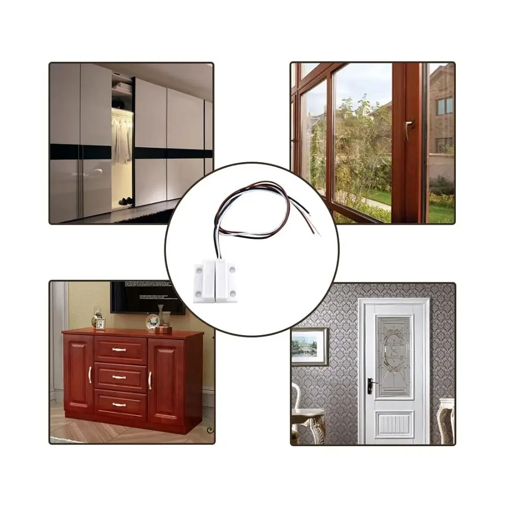 Магнитный язычковый переключатель проводной с поверхностным креплением клейкой