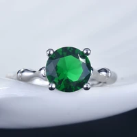 2022 new fashion light luxury fashion creative bamboo green zircon jewelry with anniversary gift for women free shipping