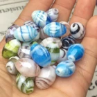 Яркие бусины из хрустального стекла, 11 х15 мм