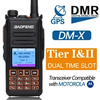 BAOFENG DM-X Dual Band DMR Digital Walkie Talkie with GPS VHF UHF Dual Band Tier 1 2 Ham Amateur Ham Radio Station