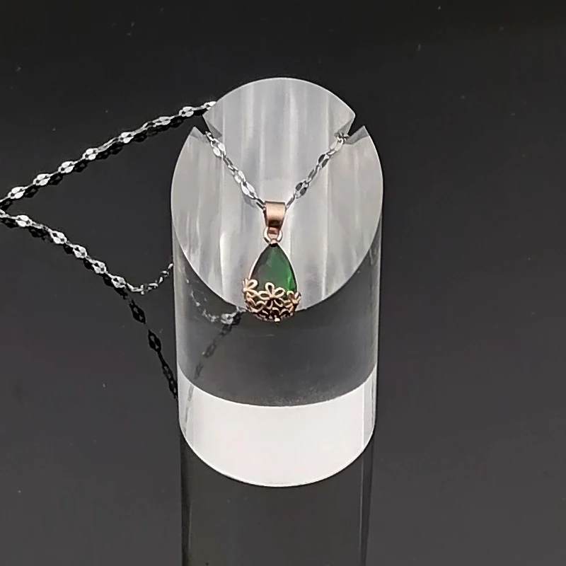 Wholesale Clear Acrylic Necklace Pendant Jewelry Display Stand Packaging Holder Storage Organizer Gift Accessories Shelf Rack