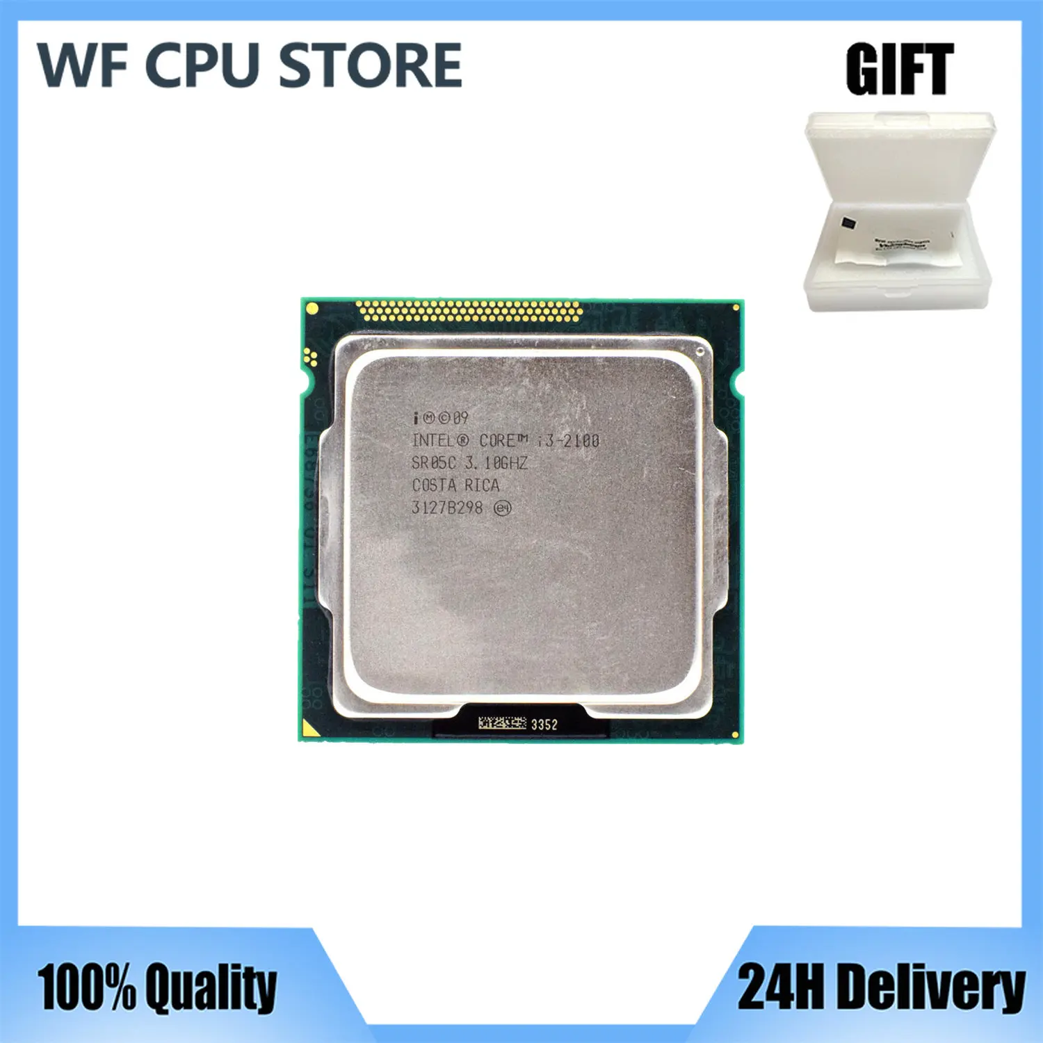 

Процессор Intel Core i3 2100, 3,1 ГГц, 3 Мб кэш-памяти, двухъядерный, Разъем LGA1155