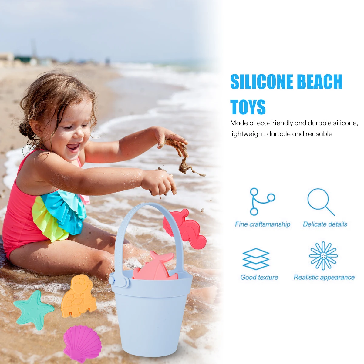 silicone sand bucket